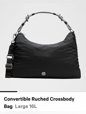 lululemon athletica Convertible Ruched Crossbody Bag - Black